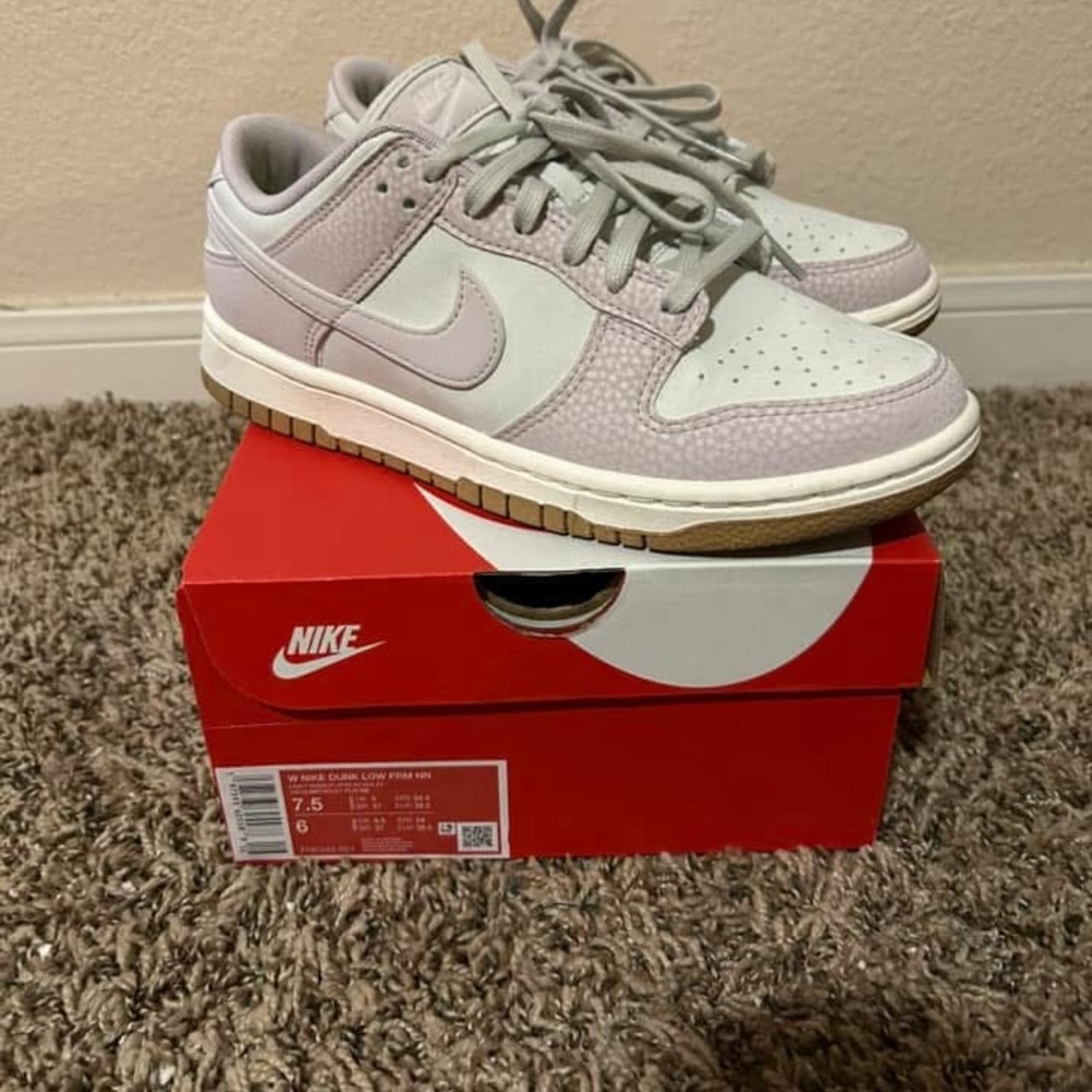 Nike Dunk Low Sneakers in Gray and White